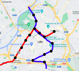 Proposition 1 : Faire passer le tramway dans le centre-ville de Lille